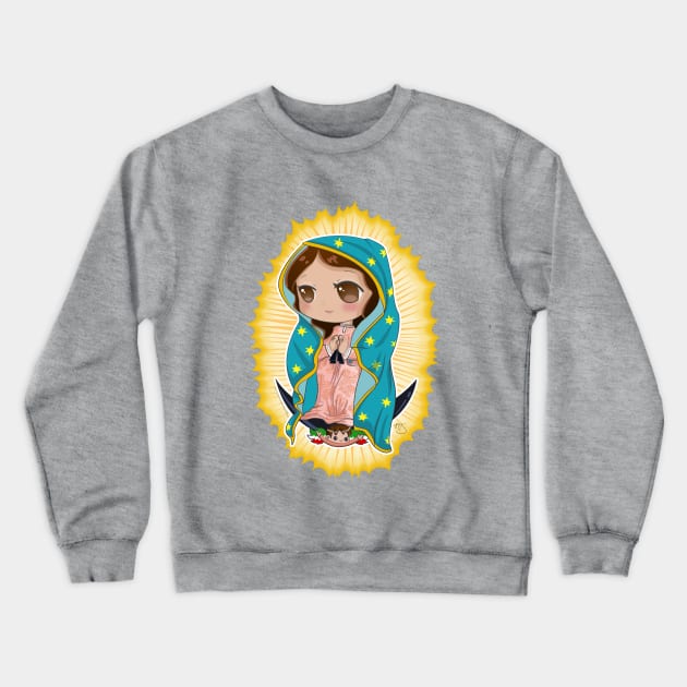 Our Lady Of Guadalupe - Chibi Crewneck Sweatshirt by Megasha